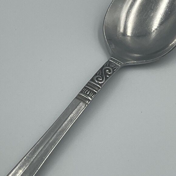 Vintage Orleans Silver ORL31 Stainless Korea Silverware Serving Spoon 8.5” 8 1/2 - Picture 7 of 10